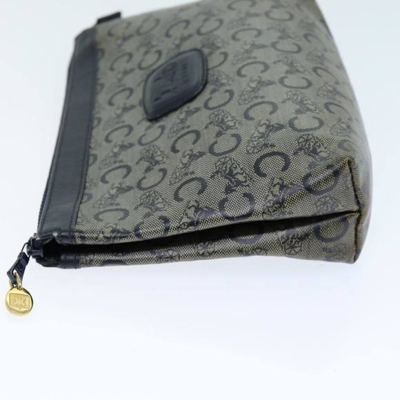 CELINE C Macadam Canvas Pouch Navy Auth bs14376 - Picture 4 of 16